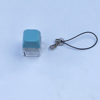 Pendentif ASMR en plastique à bouton pressable, jouet anti-stress, porte-clés mécanique à clic, jouet de décompression pour clavier, cadeau anti-stress