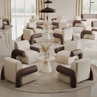 Salon de beauté, magasin de vêtements, hall d'hôtel, club de divertissement, salon VIP, bar, canapé, table, combinaison de meubles de restaurant