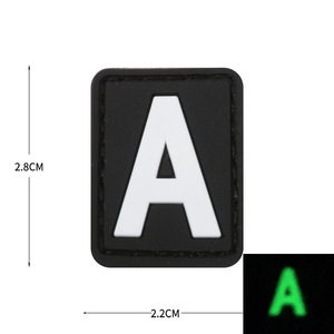 Parche de PVC 3D con Símbolos Numéricos y Letras, Listo para Enviar, Insignia de Goma Adecuada para Mochilas Tácticas y Gorras - Product Image 3