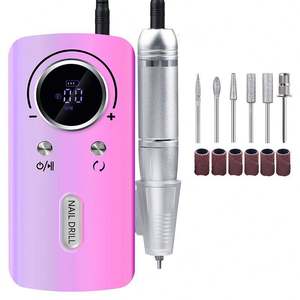 Pulidora de Uñas Eléctrica Portátil Profesional de 45000 RPM, con Puntas de Plástico, Acero y Acrílico Duraderas, Opciones de Batería USB para Salón de Uñas - Product Image 2