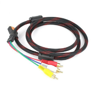 สาย HDMI เป็น 3Rca 1.5 ม. อะแดปเตอร์วิดีโอและเสียงคอมโพเนนต์สำหรับทีวี คอมพิวเตอร์ กล่องรับสัญญาณ - Product Image 2