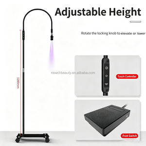 <span class=keywords><strong>Lampada</strong></span> da Terra <span class=keywords><strong>UV</strong></span> Regolabile per Estetica, Luce LED per Polimerizzazione con Interruttore a Pedale e Controllo Touch, <span class=keywords><strong>Lampada</strong></span> Flessibile per Extension Ciglia, Unghie e Sopracciglia per Salone - Product Image 4