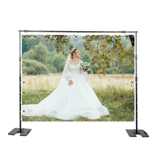 Heavy Duty Spray Painted Canvas Outdoor Party Wedding Background Stand