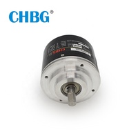 CHBG - Moteur servo électrique à arbre plein avec encodeur optique incrémental, diamètre extérieur 78 mm, diamètre d'axe 10 mm, IP67