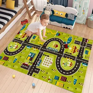 Kids Rug Customized Printed Children Carpet Eco-Friendly Kids Room Play Mat Baby Rugs Playmats