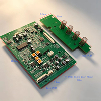 Solution PCBA originale pour moniteur de visiophone CVBS 4 fils, système d'interphone analogique à faible coût, PCBA LCD 30P/50P, fourniture SKD