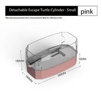Conception en plastique classique d'aquarium de réservoir de tortue écologique anti-évasion de haute qualité pour la piscine de tortue de reptile-emballage de boîte en gros