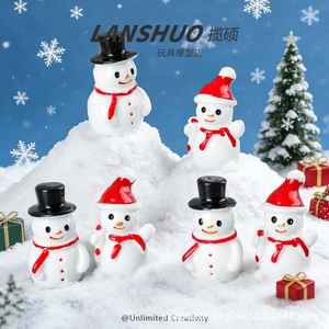Lanshuo - Colgante de Resina con Diseño de Muñeco de Nieve Navideño, Juego de Joyería DIY con Temática de Dibujos Animados, Adorno de Regalo - Product Image 1