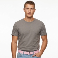 Ceinture décontractée unisexe en toile et polyester colorée de 4,0 cm avec boucle en fer à anneau en D, modèle Qiannan 1SDM080011