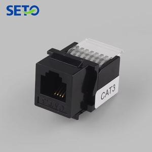 <span class=keywords><strong>Prise</strong></span> Keystone SETO Stable Link Cat3 6p4c <span class=keywords><strong>RJ11</strong></span> femelle pour téléphone, blanche et noire, personnalisable en gros - Product Image 6