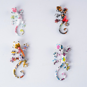 Imán para nevera estilo mexicano con diseño de Gecko, color blanco marfil, resina sintética, adhesivo magnético con forma de animal, 1 unidad, regalo de cumpleaños - Product Image 5