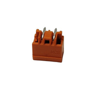 231-532/001-000 En stock THT Connecteur mâle Neuf Original Allemand Broche à souder 1mm Angulaire 5.08mm 2 pôles Orange 231-532/001-000