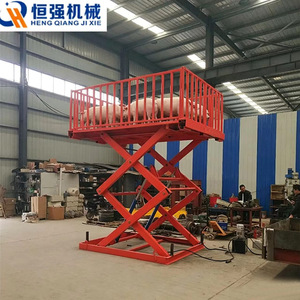 Plataforma de Carga de Cerdos Hengqiang Machinery 2200*2200, Elevación Eléctrica Hidráulica de 3m de Altura para Uso Agrícola - Product Image 1