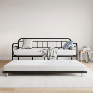 New Design Hot Selling Trundle Daybeds Sofa <strong>Bed</strong> <strong>Single</strong> <strong>Bed</strong> with <strong>Pull</strong> <strong>Out</strong> Trundle <strong>Bed</strong> for Sale - Product Image 1