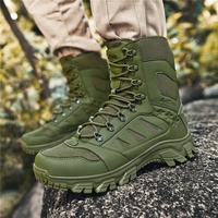 BAEWOON TB33 Bottes tactiques d'extérieur grande taille pour hommes, tendance, antidérapantes, résistantes à l'usure, avec doublure en maille, pour l'escalade et le désert