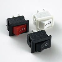 Interruptor basculante tipo barco KCD PA66 366.3cm 10*15mm 3A DPDT 250V 30000 ciclos de vida útil, interruptores eléctricos de patillas largas