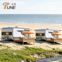 Maison capsule préfabriquée TUNE, maison mobile portable pour le glamping, les centres de villégiature, les campings, les hôtels