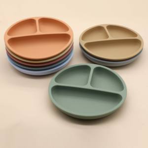 Plato de silicona irrompible dividido, antideslizante, Apto para lavavajillas y <span class=keywords><strong>microondas</strong></span>, <span class=keywords><strong>el</strong></span> más vendido - Product Image 6