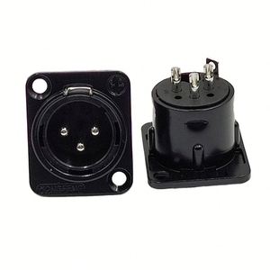 <span class=keywords><strong>Mini</strong></span> prise XLR 3 broches mâle/femelle noire à <span class=keywords><strong>souder</strong></span>, prise XLR femelle 3 broches à monter sur panneau, prise XLR mâle, connecteur audio 3 voies - Product Image 3