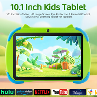 Tablette PC fine 10,1 pouces pour enfants, Android 17, 3 Go de RAM, 32 Go de ROM, WiFi 5G, OTG, radio FM, tablette PC 2 en 1 Android