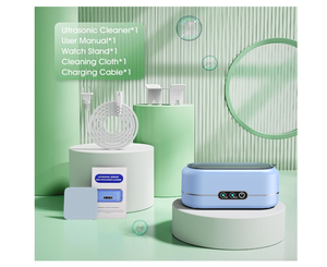 nouveautés Mini nettoyeur à ultrasons 110V 220V nettoyeur de bijoux à ultrasons 350ML Machine de nettoyage de lunettes - Product Image 6