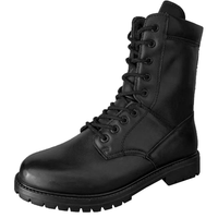 Bottes tactiques antidérapantes en cuir véritable, embout renforcé, résistantes à l'usure, avec soutien de la voûte plantaire, à lacets, pointures 38-48