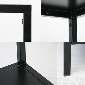 Estante de Almacenamiento de Libros de Acero de 3 Niveles, Negro, Simple y de Alta Calidad, Estantería de Esquina para Libros, para Oficina en Casa - Product Image 4