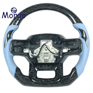 Volant <span class=keywords><strong>sport</strong></span> en fibre de carbone et cuir personnalisé pour Raptor 2020 <span class=keywords><strong>2021</strong></span> 2022 RANGER Explorer Edge EVEREST - Product Image 1