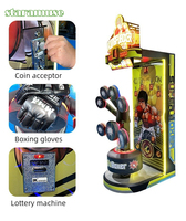 STARAMUSE Machine de boxe arcade Dragon Fist avec accepteur de billets personnalisé, pour jeux de sport de type boxer, à monnayeur, pour intérieur et jeux de rue