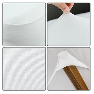Lot de 100 housses de chaise extensibles en spandex blanc pour mariage - Product Image 4