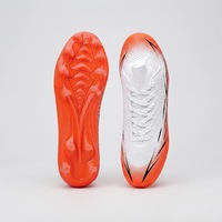 Chaussures de football personnalisées à crampons longs FG, antidérapantes, avec support de cheville, tige en PU, semelle extérieure en TPU pour hommes et femmes