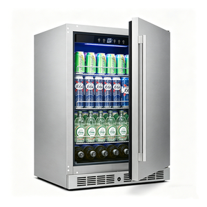 Frigorifero <span class=keywords><strong>da</strong></span> <span class=keywords><strong>Esterno</strong></span> Integrato Sottobanco, <span class=keywords><strong>Congelatore</strong></span> Verticale per Uso Domestico, Frigo Bar per Hotel con Porta Singola Solida e Raffreddamento ad Aria - Product Image 5
