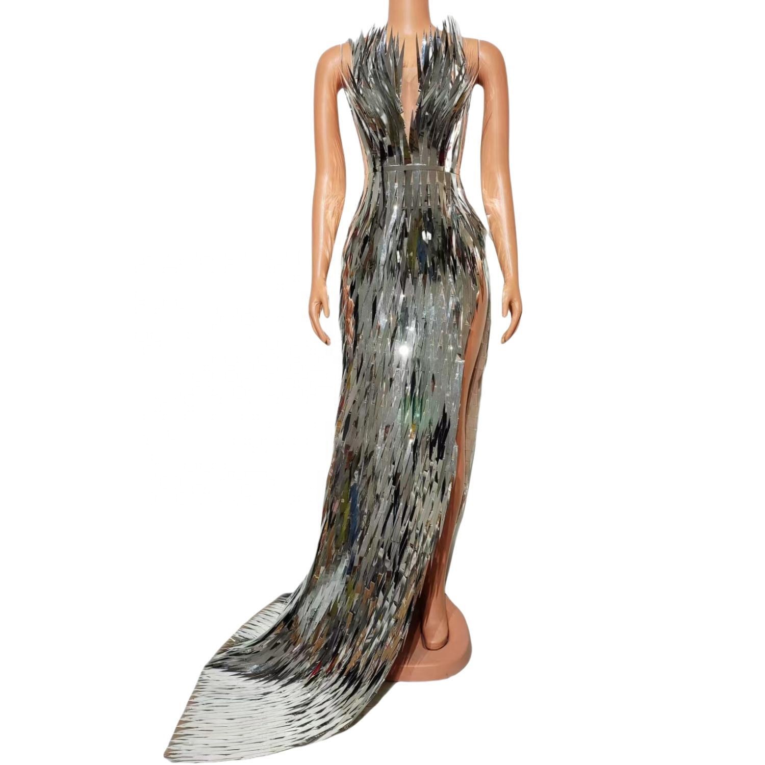 knee length dresses for ladies Silver Heart of Gold Maxi Dress