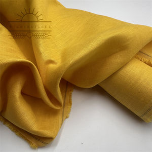 रितु वस्त्र थोक 100% सन लिनन कपड़े ठोस रंग प्रकृति कपड़े पहनने के लिए कपड़े पहनने योग्य कपड़े पहनने के लिए कपड़े - Product Image 2