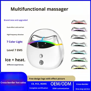 Cold Compress Ice Sensation Home Facial <b>Massager</b> <b>Electronic</b> Beauty Instrument Hot Compress Vibration Microcurrent Scraping - Product Image 3