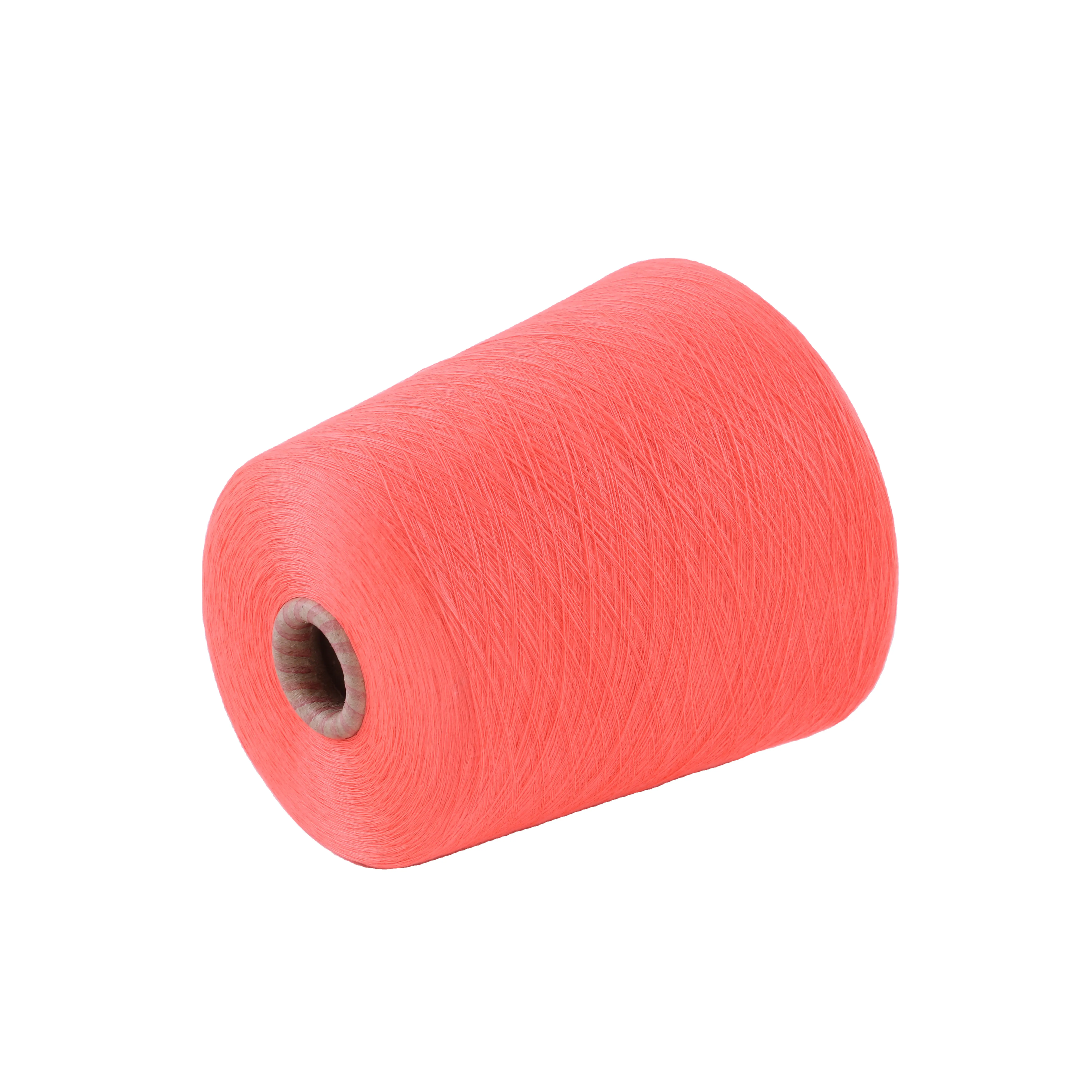 100% バージンポリエステルリング紡績糸ワックス30/1染料保証ポリエステル紡績糸