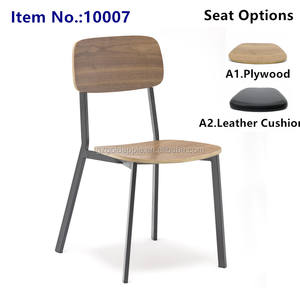 เก้าอี้ทานอาหารทันสมัย HPL ทนทาน โครงเหล็ก ทำความสะอาดง่าย รับน้ำหนักได้มาก ซ้อนเก็บได้ กันน้ำ เหมาะสำหรับโรงเรียน ร้านอาหาร และบ้าน - Product Image 2