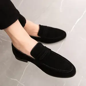 Men's Loafers Leather Office Latest Loafer Party Black Suede Driving Shoes For Men men shoes casual shoes