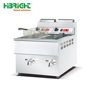 Freidora de Gas Comercial de Alto Rendimiento con Doble Tanque y Gabinete de Canasta, 1 Año de Garantía para Equipos de Cocina de Restaurantes - Product Image 5