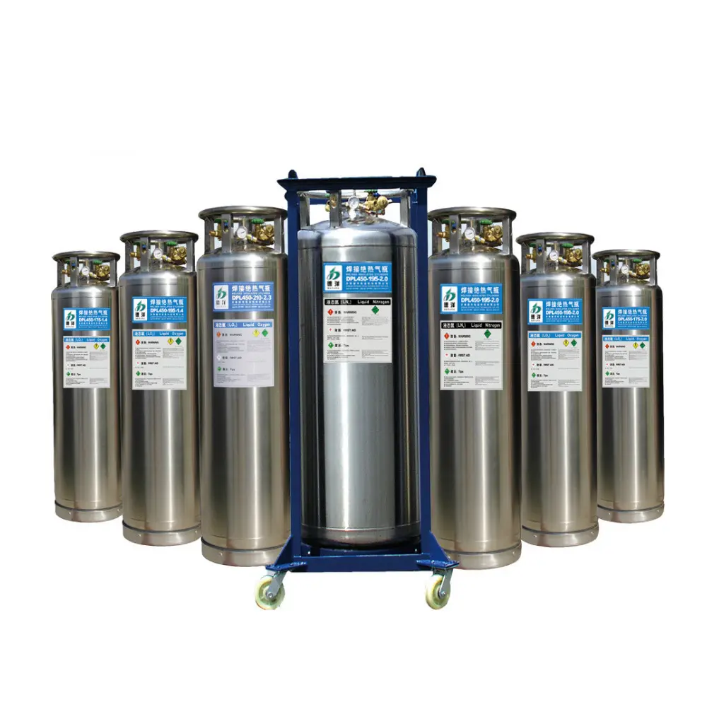 Tangki Tabung Cryogenic Cryogenic DPL450-210 Tangki Tabung Kontainer Nitrogen Cair