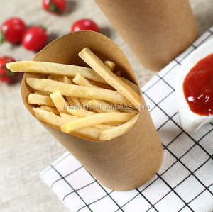 Envase de Papel Desechable, Porta Papas Fritas de Papel Kraft, Vaso de Papel para Aperitivos, Vaso de Papel para Llevar, Tazón de Papel de Grado Alimenticio, Vaso para Palomitas de Maíz Ms-popcorn - Product Image 4