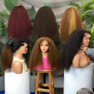 วิกผม FH แบบมีสายรัดซ่อนสี 4C สำหรับผมเด็ก วิกผมแท้แบบไม่ต้องใช้กาว 360 องศา ผมตรงแบบหยิกธรรมชาติ พร้อมเชือกผูก - Product Image 1