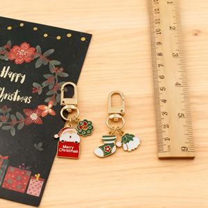 Llaveros Metálicos Navideños de Alta Calidad con Diseño de Santa Claus, Muñeco de Nieve y Árbol de Navidad, Venta al Por Mayor - Product Image 3