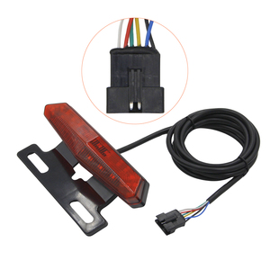 Juego de luces delanteras y traseras para bicicleta eléctrica, incluye batería, bocina, faro, interruptor y piezas para ebike. - Product Image 5