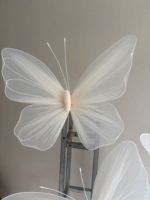 Grande fleur de papillon géante unique pour la décoration intérieure, les événements, les fêtes, les arrangements de mariage, les vitrines