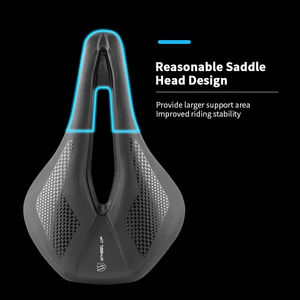 Sillín de <span class=keywords><strong>bicicleta</strong></span> de PU para hombre y <span class=keywords><strong>mujer</strong></span>, diseño de arco de amortiguador para <span class=keywords><strong>bicicleta</strong></span> de montaña - Product Image 6