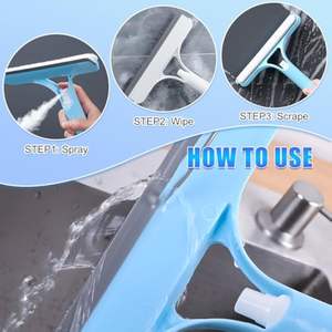 Cepillos de Limpieza Profesionales para el Hogar al por Mayor de Fábrica, Fabuloso Raspador de Vidrio de Silicona para Limpiar Espejos de Baño y Ventanas - Product Image 5