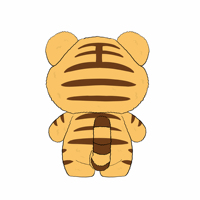 Nouveau design créatif debout tigre peluche jouet coton et tissu mignon et à la mode peluche jouet pour cadeau