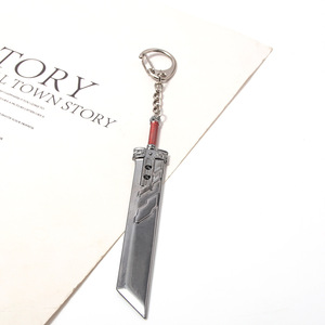 Llavero de Metal con Espada Buster de <span class=keywords><strong>Cloud</strong></span> <span class=keywords><strong>Strife</strong></span> del Popular Juego Japonés Final Fantasy, Modelo de Arma de Autodefensa con Mosquetón - Product Image 4