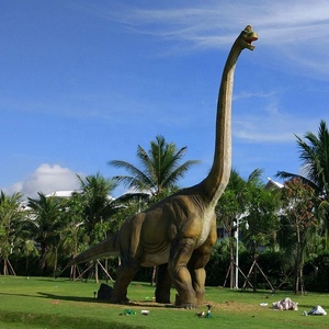 Brachiosaurus Animatronic Dinosaure Modèle Équipement de <span class=keywords><strong>parc</strong></span> à thème extérieur Installations électriques pour centre commercial Statue en métal - Product Image 1
